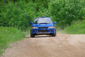 Connor Himes / Elliot Prusi Subaru Impreza on SS3, Woodtick Hollow.