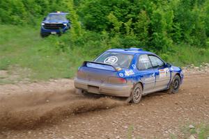 Connor Himes / Elliot Prusi Subaru Impreza on SS3, Woodtick Hollow.