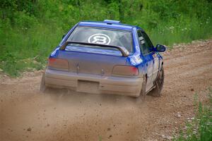 Connor Himes / Elliot Prusi Subaru Impreza on SS3, Woodtick Hollow.