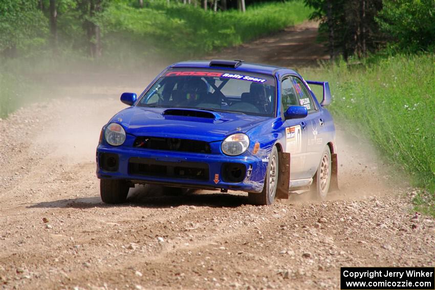 Jimmy Pelizzari / Bryce Proseus Subaru WRX on SS4, Hollow Woodtick.