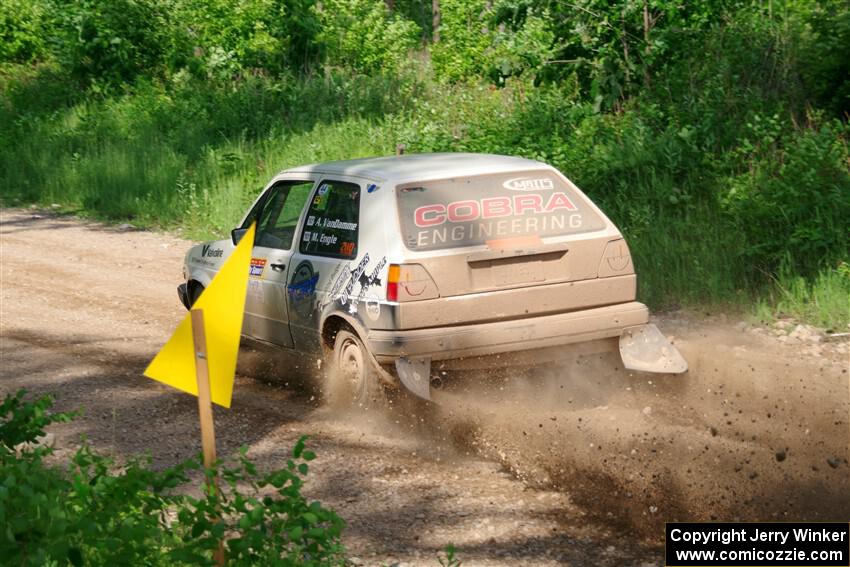 Adam VanDamme / Morgan Engle VW Golf on SS4, Hollow Woodtick.