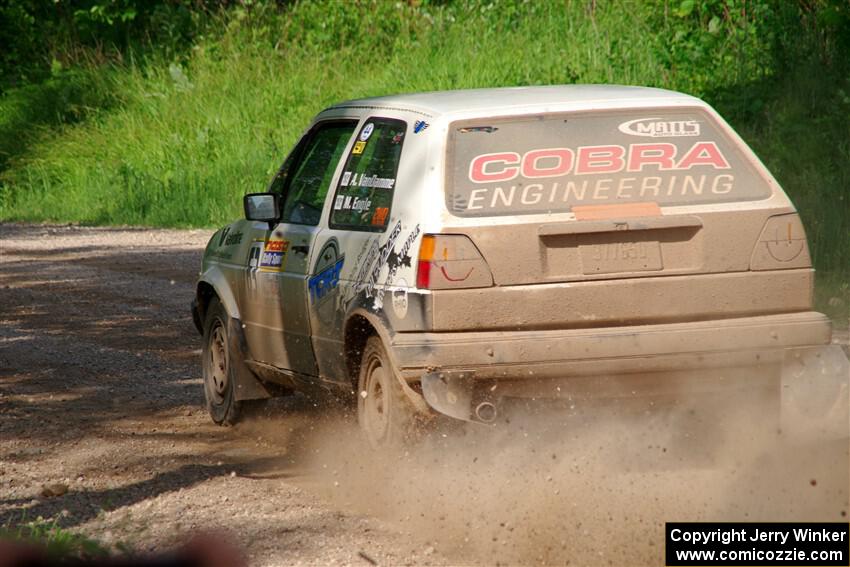 Adam VanDamme / Morgan Engle VW Golf on SS4, Hollow Woodtick.