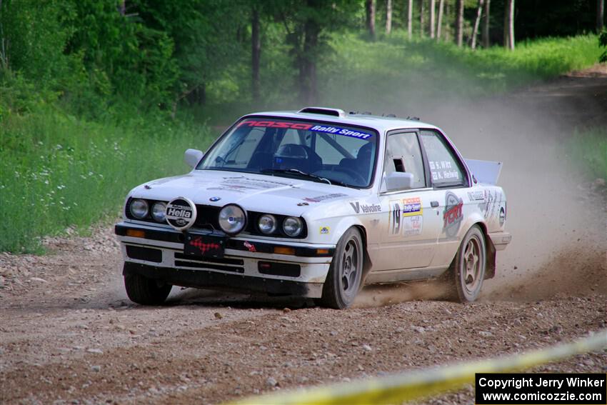 Shanti Witt / Keegan Helwig BMW 325is on SS4, Hollow Woodtick.