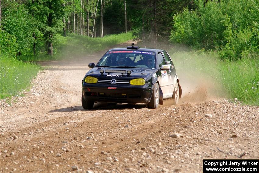 Chase Blakely / Mike Callaway VW GTI on SS4, Hollow Woodtick.