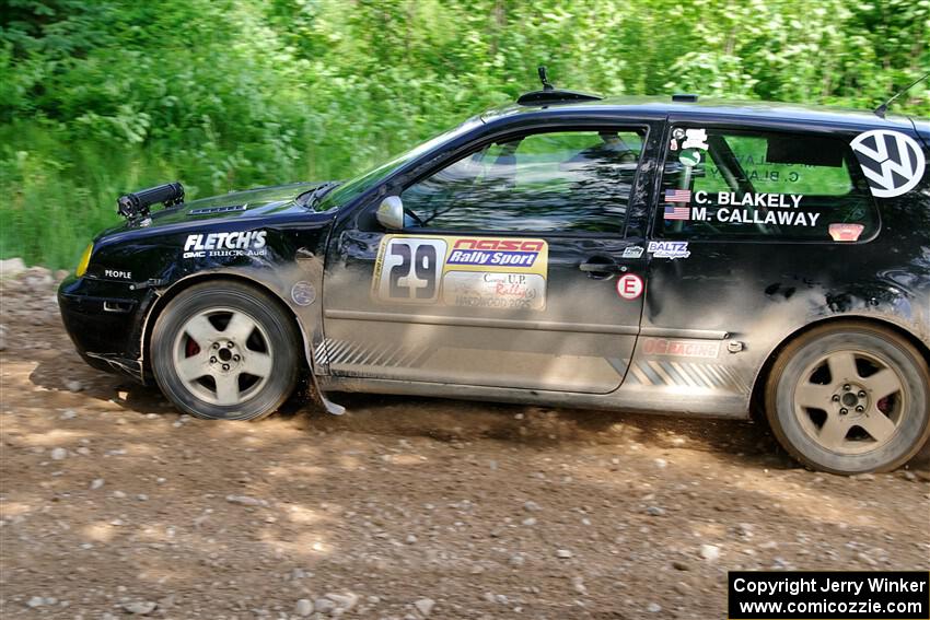 Chase Blakely / Mike Callaway VW GTI on SS4, Hollow Woodtick.