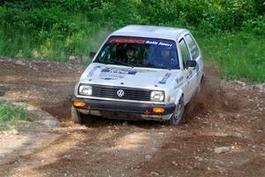 Adam VanDamme / Morgan Engle VW Golf on SS5, Chainsaw Junksin.