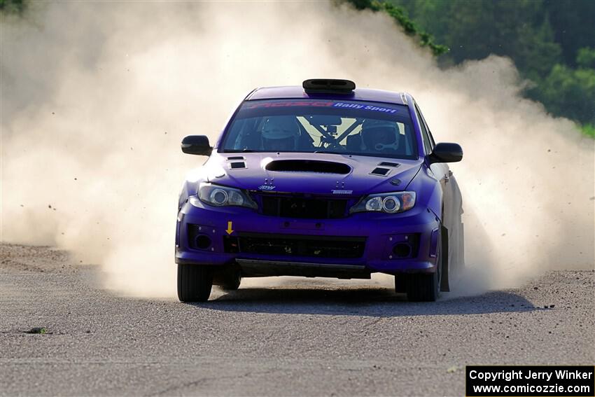 Silas Himes / Rubin Hatfield Subaru WRX STi on SS6, Camp 3 South.