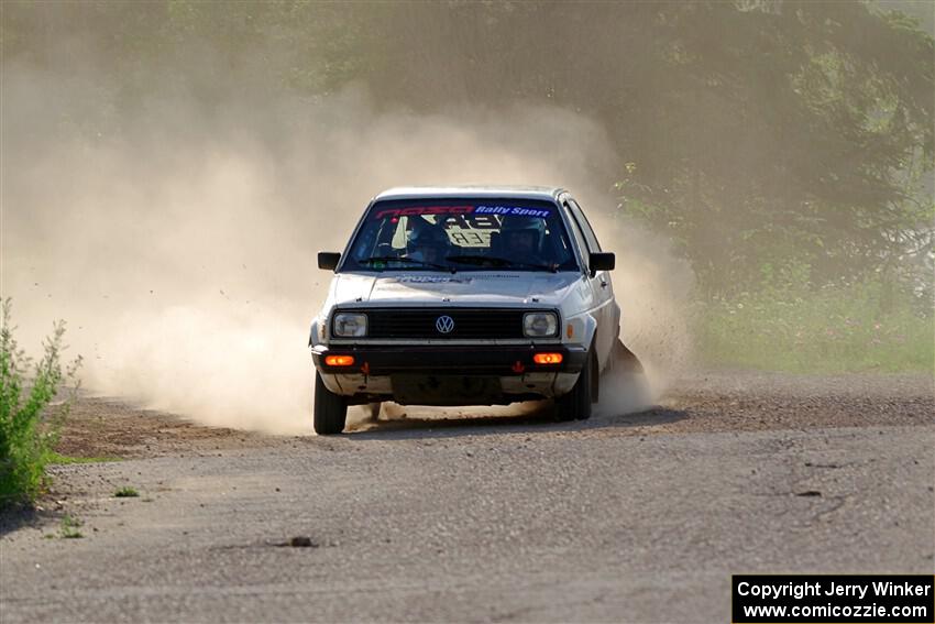 Adam VanDamme / Morgan Engle VW Golf on SS6, Camp 3 South.
