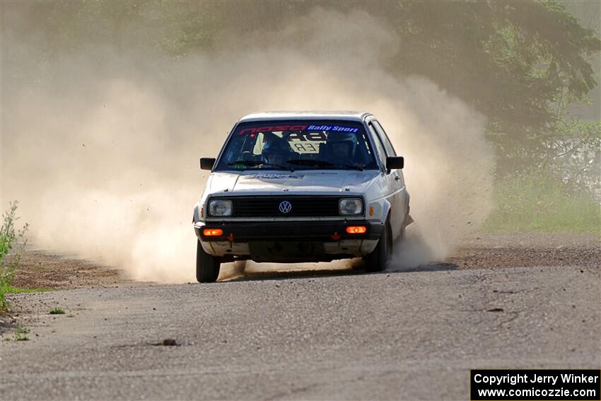 Adam VanDamme / Morgan Engle VW Golf on SS6, Camp 3 South.