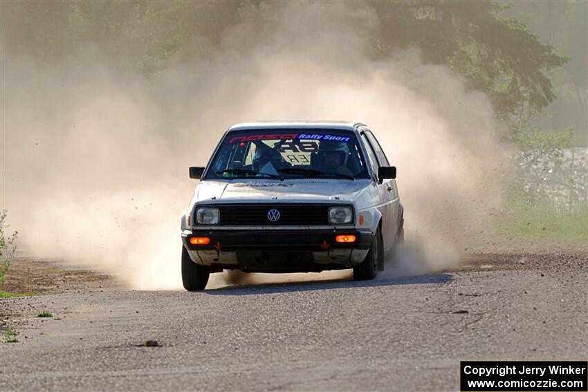 Adam VanDamme / Morgan Engle VW Golf on SS6, Camp 3 South.