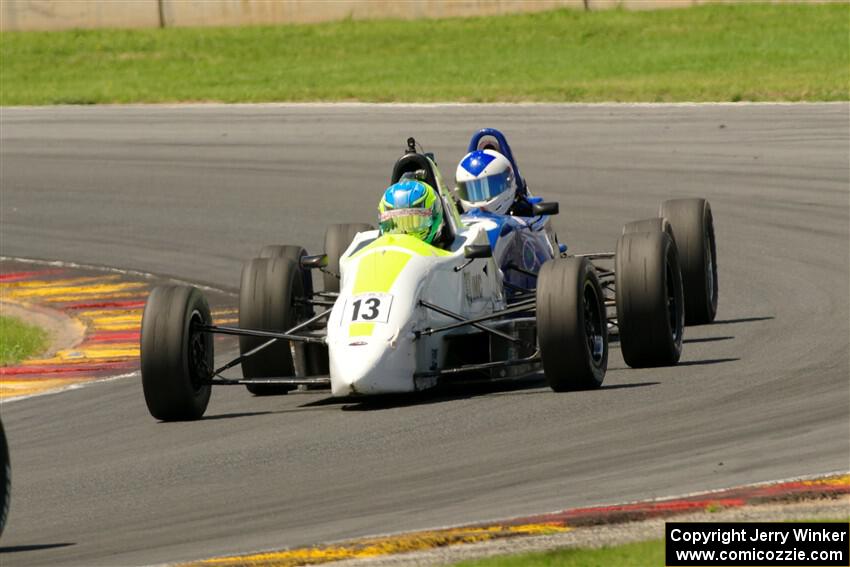 Ethan Tovo's Mygale FF-E and Timothy Steele's Van Diemen RF02