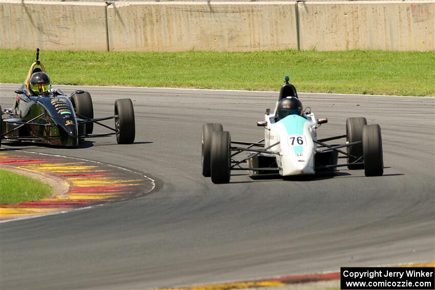 Ava Hanssen's Mygale FF-AHR and Ayrton Cahan's Van Diemen RF00