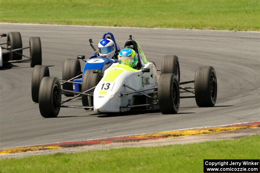 Ethan Tovo's Mygale FF-E and Timothy Steele's Van Diemen RF02