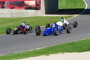 Theodore Burns' Piper DF05, Timothy Steele's Van Diemen RF02 and Ethan Tovo's Mygale FF-E