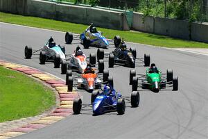 Timothy Steele's Van Diemen RF02, David Livingston, Jr.'s Spectrum 014H, Scott Rubenzer's Spectrum 014H,