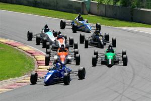 Timothy Steele's Van Diemen RF02, David Livingston, Jr.'s Spectrum 014H, Scott Rubenzer's Spectrum 014H,