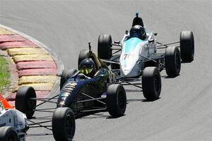 Ayrton Cahan's Van Diemen RF00 and Ava Hanssen's Mygale FF-AHR