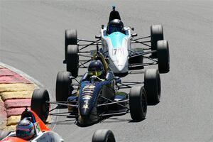 Ayrton Cahan's Van Diemen RF00 and Ava Hanssen's Mygale FF-AHR
