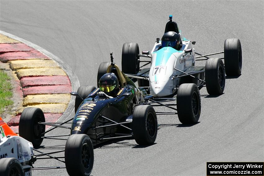 Ayrton Cahan's Van Diemen RF00 and Ava Hanssen's Mygale FF-AHR