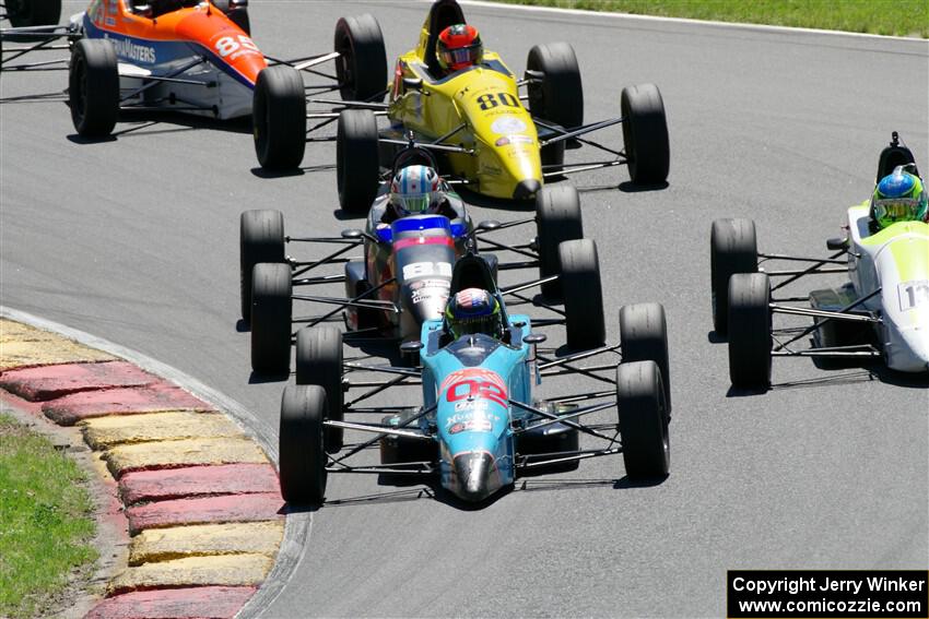 Ayrton Houk's Mygale GR, Ethan Tovo's Mygale FF-E, Theodore Burns' Piper DF05, Sebastian Mateo Naranjo's Mygale SJ13