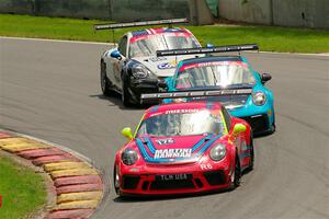 James Hamman's, Muzaffar Gafurov's and Tomas Ballester's Porsche GT3 Cups