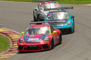 James Hamman's, Muzaffar Gafurov's and Tomas Ballester's Porsche GT3 Cups