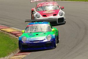 Lukas Pank's Porsche GT3 Cup and Juan Gonzalez's Porsche GT3R Cup