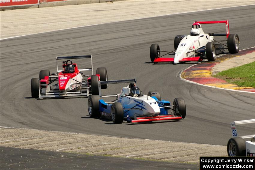 Paulie Gatto's JDR F1000, Austin Holtgraewe's JDR F1000 and Tim Minor's Citation US2000