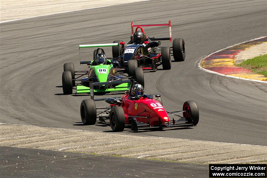 Carter Sheets' Van Diemen RF03, Robert Wright's Van Diemen Élan DP08 and Vaughn Mishko's Van Diemen Élan DP08