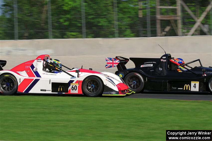 Andy Lowe's Radical SR3 XXR 1500 and Mike D'Ambrose, Sr.'s Radical SR3 XX 1340