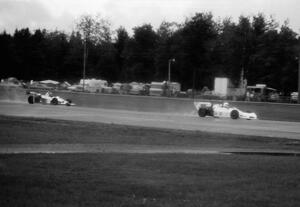 Doug Clark's Ralt RT-1 is chased by Larry Skipsey's Ralt RT-5/81 during qualifying.