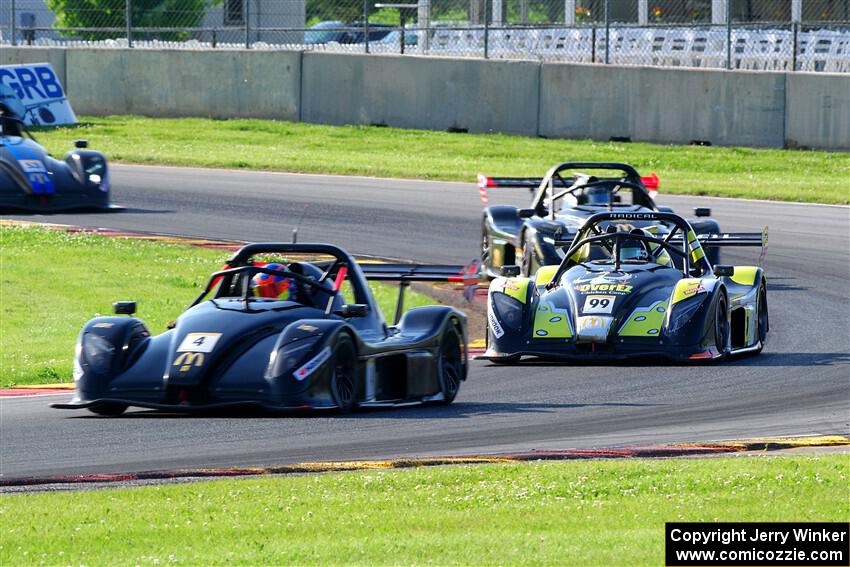 Andy Lowe's Radical SR3 XXR 1500 and Spencer Schmidt's Radical SR3 XXR 1500