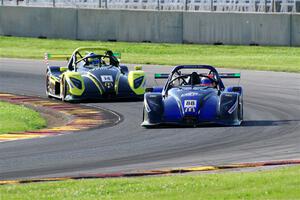 Dermot Ennis' Radical SR3 XXR 1340 and Aaron Zeigler's Radical SR3 XXR 1340