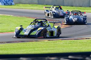 Spencer Schmidt's Radical SR3 XXR 1500, Andy Lowe's Radical SR3 XXR 1500 and Arul Venkatesh's Radical SR3 XXR 1500