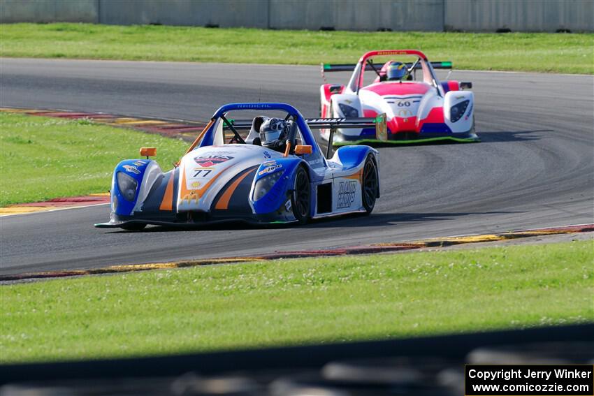 Brady Clapham's Radical SR3 XX 1340 and Mike D'Ambrose, Sr.'s Radical SR3 XX 1340