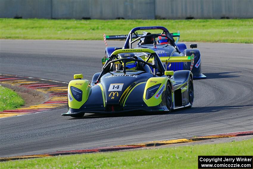 Aaron Zeigler's Radical SR3 XXR 1340 and Dermot Ennis' Radical SR3 XXR 1340
