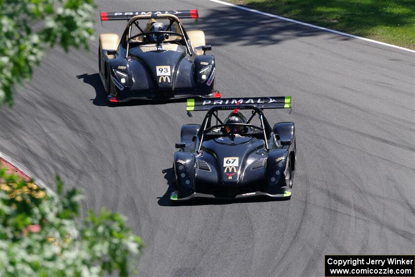 James Long's Radical SR10 XXR and Raiden Nicol's Radical SR3 XXR 1500