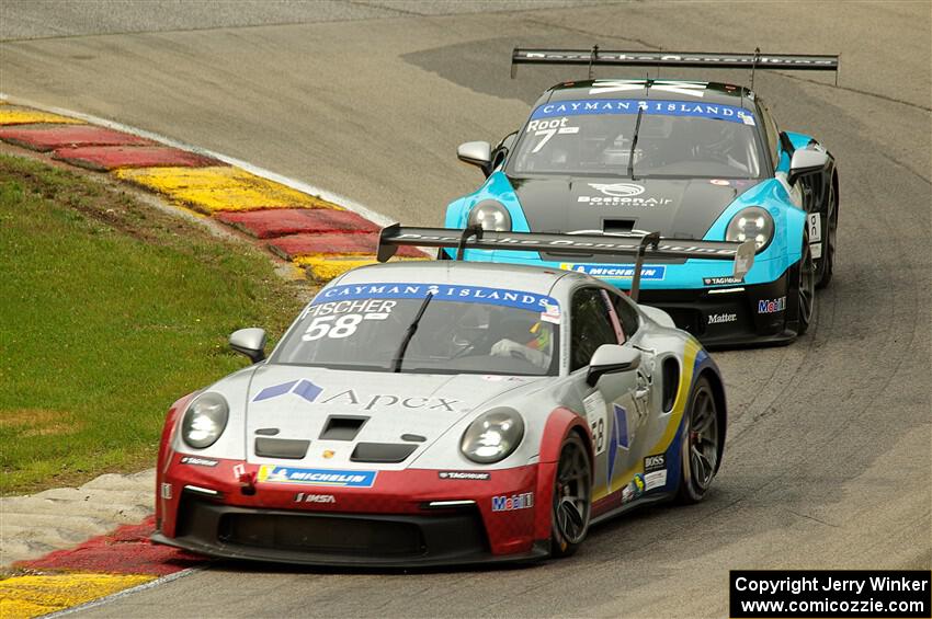 T.J. Fischer's and Maxwell Root's Porsche GT3 Cups