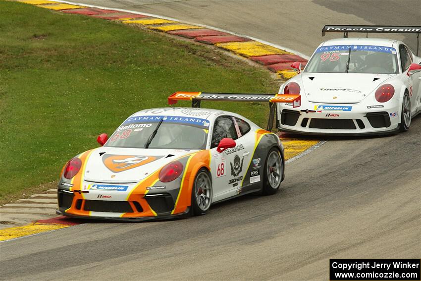 Chris Bellomo's and Conor Flynn's Porsche GT3 Cups