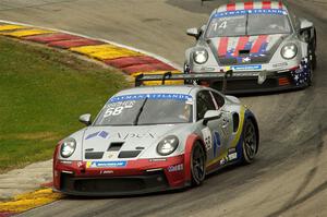 T.J. Fischer's and Erik Johansson's Porsche GT3 Cups