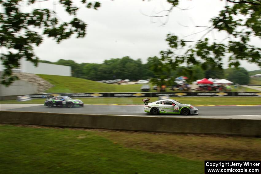Kurt Hunt's and Thomas Collingwood's Porsche GT3 Cups