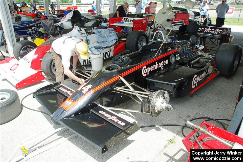 L to R) 1986 March 86C and 1988 Lola T-88/00
