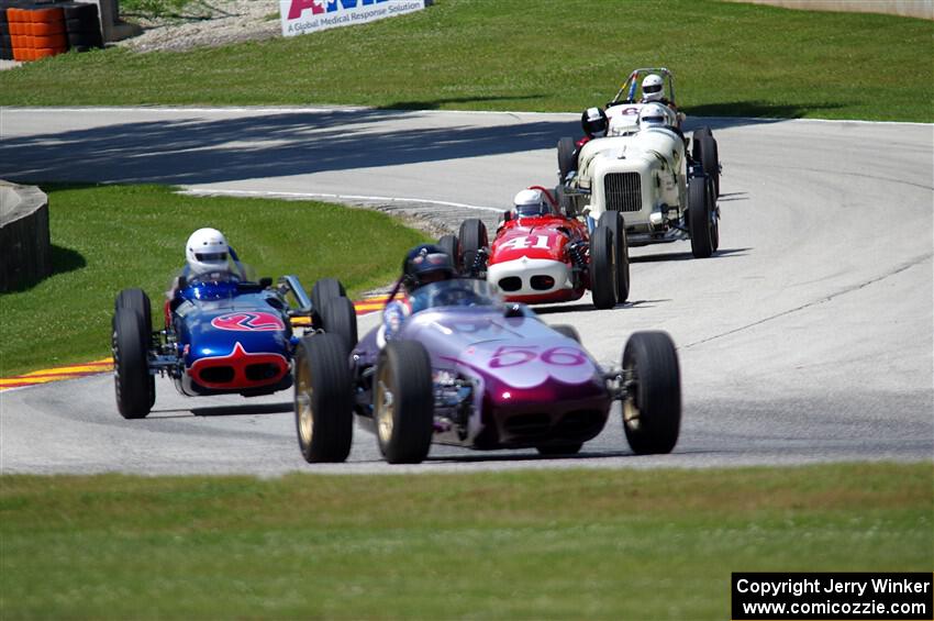 1960 Watson/Offenhauser, 1961 Watson/Offenhauser, 1933 Studebaker Indy Special and 1933 Ford Detroit Gasket Special