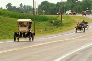Milt Roorda's 1906 Ford, Jeff Fries' 1905 Ford Model F and Rick Lindner's 1903 Ford
