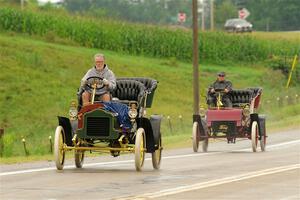 Jeff Fries' 1905 Ford Model F and Rick Lindner's 1903 Ford