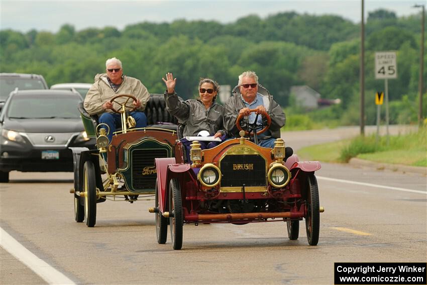 Paul Schaefer's 1909 Brush and Pat McDivitt's 1906 Ford Model F