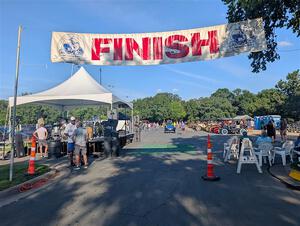 An overall view of the finish at New Brighton's Stockyard Days.