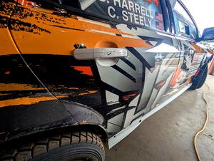 Cameron Steely / Steve Harrell Ford Focus RS heads through the tech line.