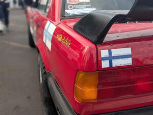 Levi Johnson / Griffin Johnson BMW 325e at parc expose at Soo Pass Ranch.
