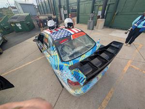 Matt James / Jackie James Subaru Impreza at parc expose at Soo Pass Ranch.